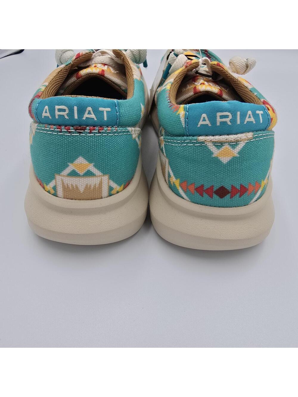 Women’s Ariat Hilo Turquoise Tempe Aztec Western Casual Shoes NWT Size 5.5 - Picture 8 of 8